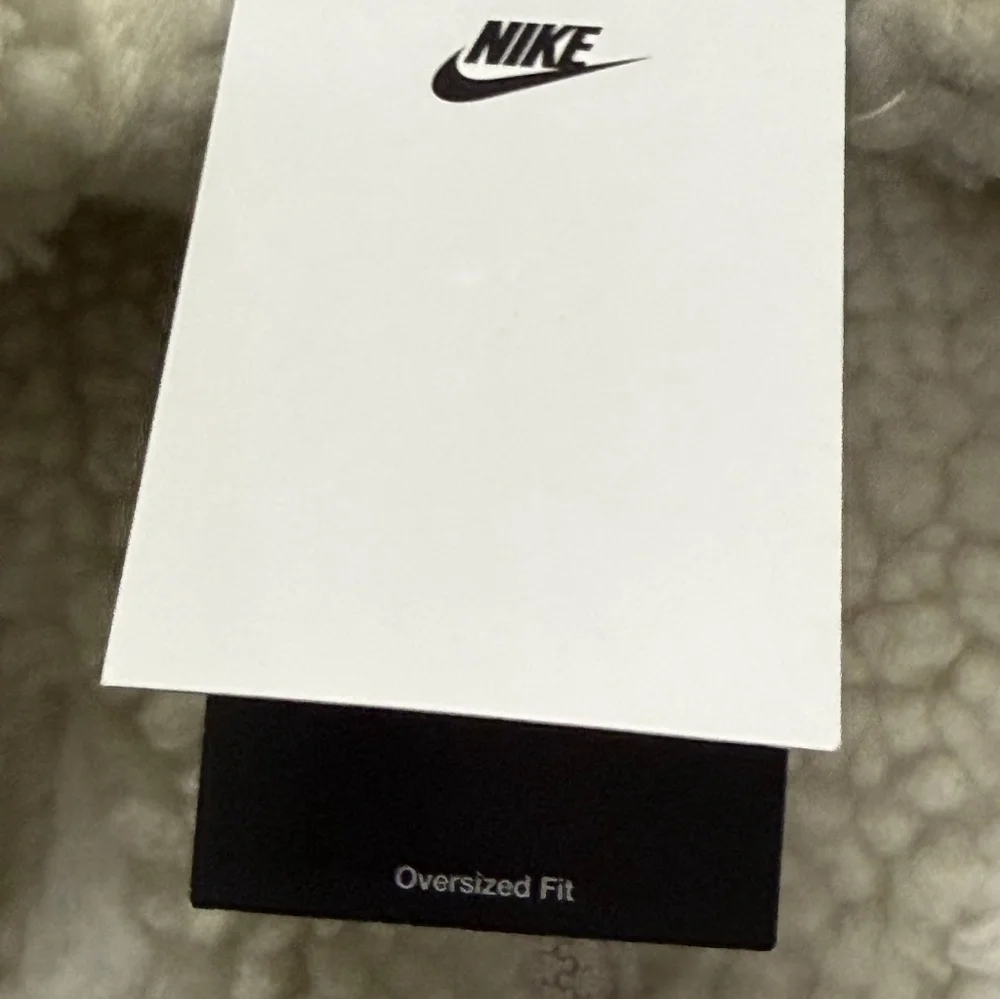 Nike Women's Sportswear Swoosh Sherpa Full-Zip‎ Jacket, OFF-WHITE, Sz XS